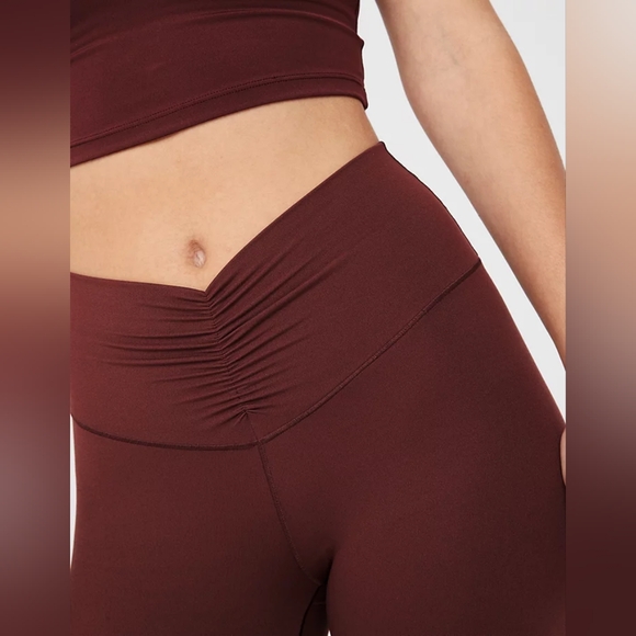 OFFLINE By Aerie Real Me High Waisted Rise Ruched Flare Leggings New NWT Size XS - Picture 3 of 9